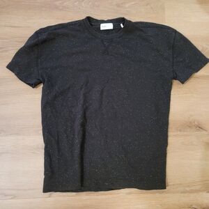 Bldwn Black Speckled Thick Short Sleeve Tee